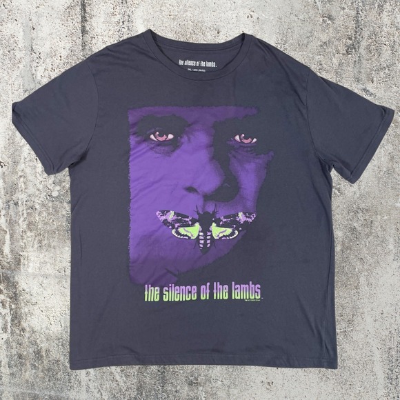 The Silence of the Lambs Other - The Silence of the Lambs Movie Graphic T-Shirt Charcoal Gray 2XL Mad Engine 2023